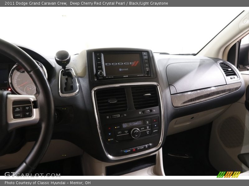 Deep Cherry Red Crystal Pearl / Black/Light Graystone 2011 Dodge Grand Caravan Crew