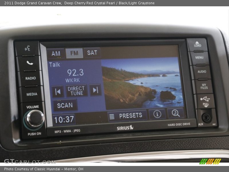 Deep Cherry Red Crystal Pearl / Black/Light Graystone 2011 Dodge Grand Caravan Crew