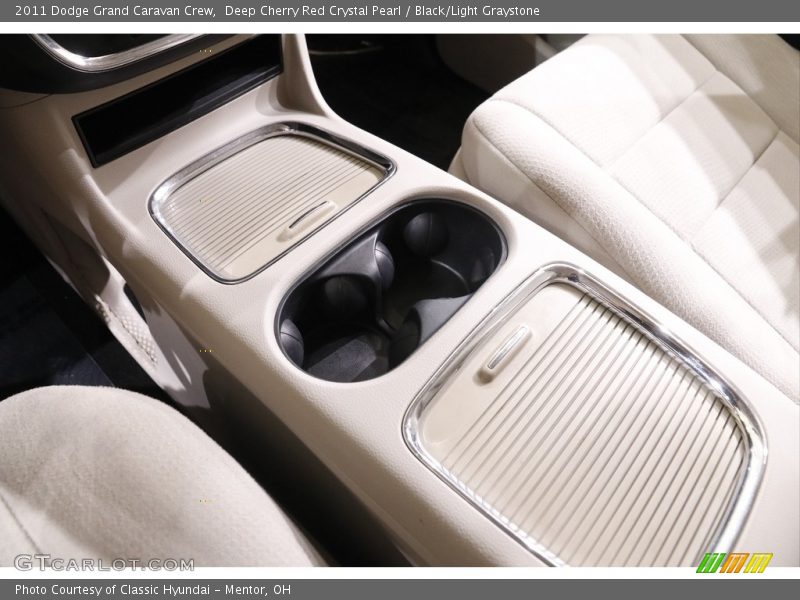 Deep Cherry Red Crystal Pearl / Black/Light Graystone 2011 Dodge Grand Caravan Crew