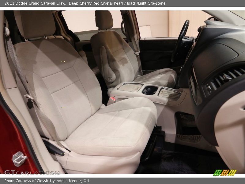 Deep Cherry Red Crystal Pearl / Black/Light Graystone 2011 Dodge Grand Caravan Crew