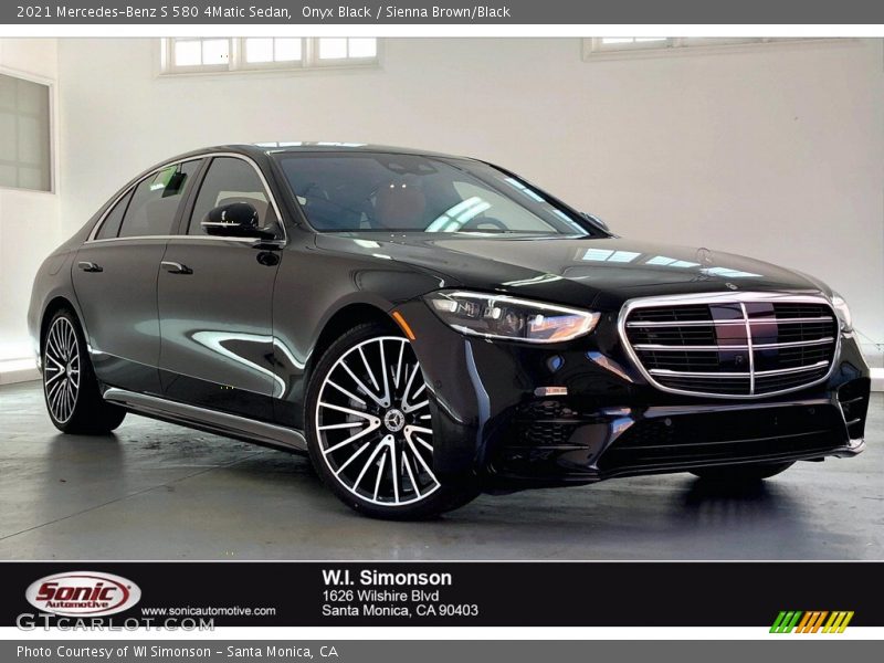 Onyx Black / Sienna Brown/Black 2021 Mercedes-Benz S 580 4Matic Sedan