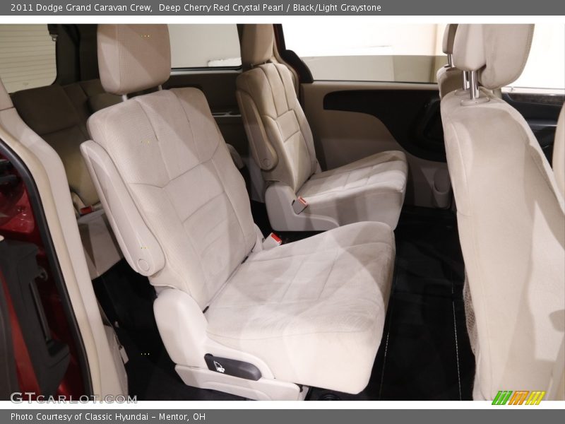 Deep Cherry Red Crystal Pearl / Black/Light Graystone 2011 Dodge Grand Caravan Crew