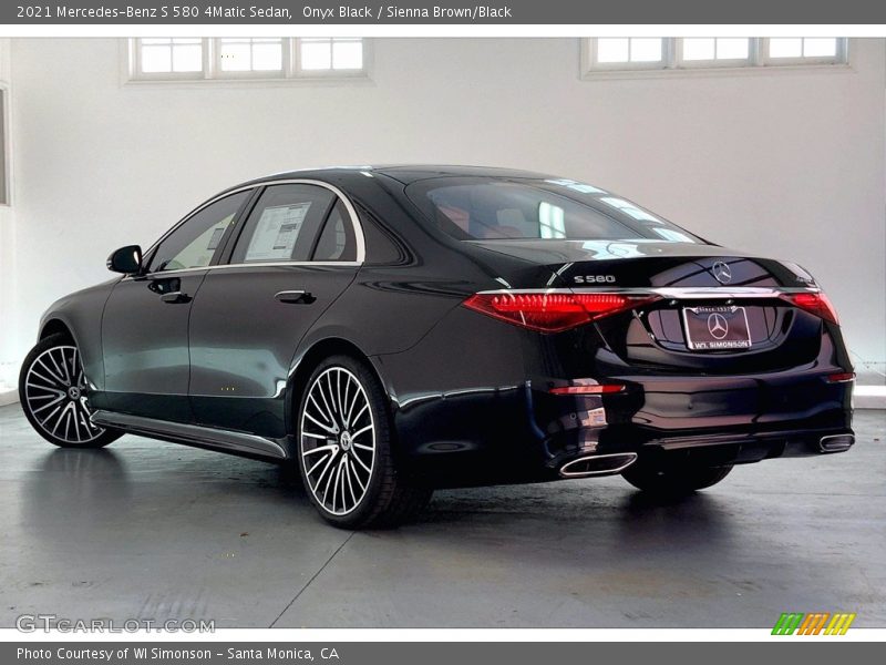 Onyx Black / Sienna Brown/Black 2021 Mercedes-Benz S 580 4Matic Sedan