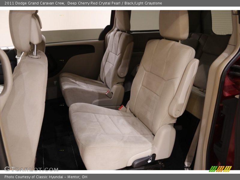 Deep Cherry Red Crystal Pearl / Black/Light Graystone 2011 Dodge Grand Caravan Crew
