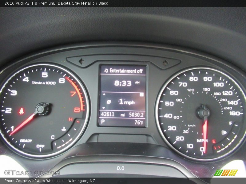 Dakota Gray Metallic / Black 2016 Audi A3 1.8 Premium