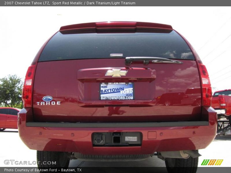 Sport Red Metallic / Dark Titanium/Light Titanium 2007 Chevrolet Tahoe LTZ