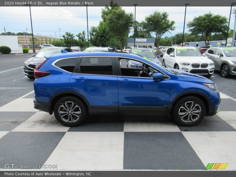 Aegean Blue Metallic / Black 2020 Honda CR-V EX