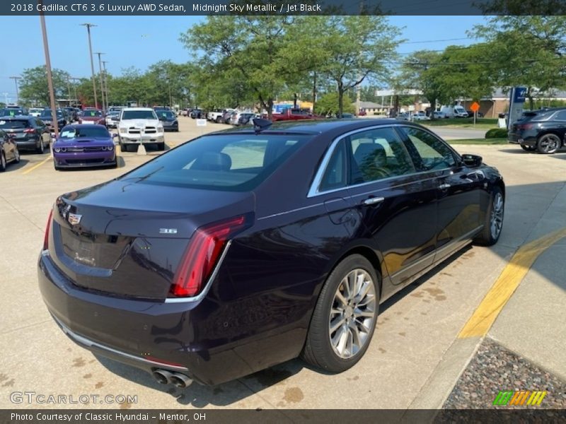 Midnight Sky Metallic / Jet Black 2018 Cadillac CT6 3.6 Luxury AWD Sedan