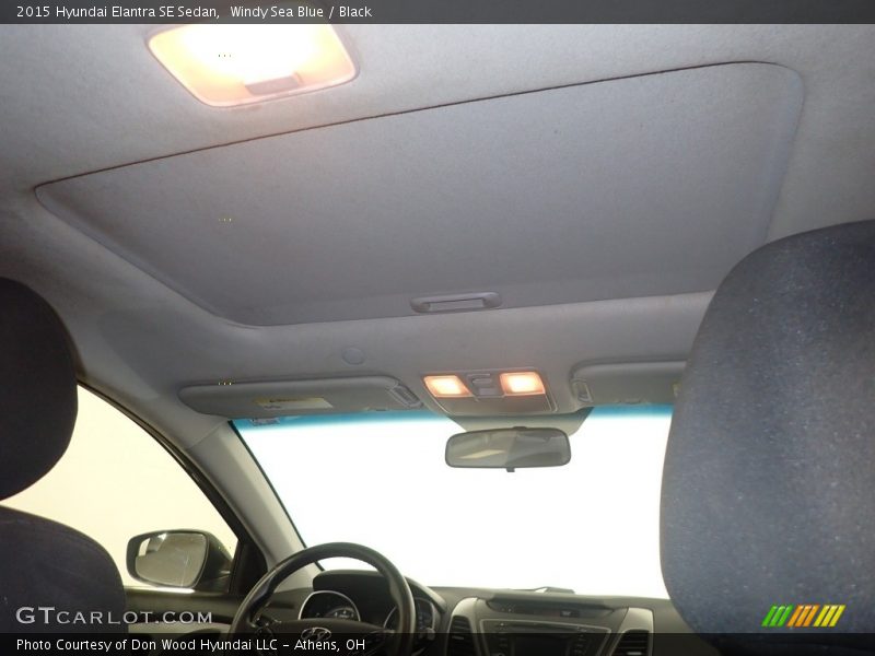 Windy Sea Blue / Black 2015 Hyundai Elantra SE Sedan