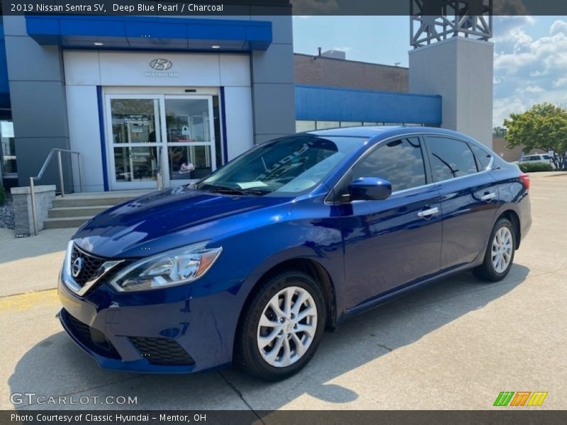 Deep Blue Pearl / Charcoal 2019 Nissan Sentra SV