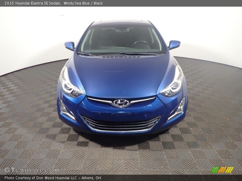 Windy Sea Blue / Black 2015 Hyundai Elantra SE Sedan