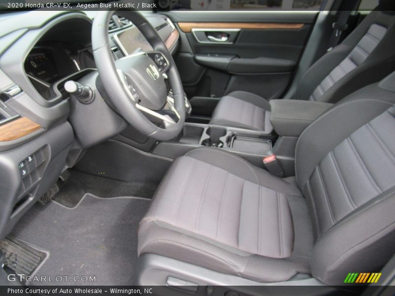 Aegean Blue Metallic / Black 2020 Honda CR-V EX