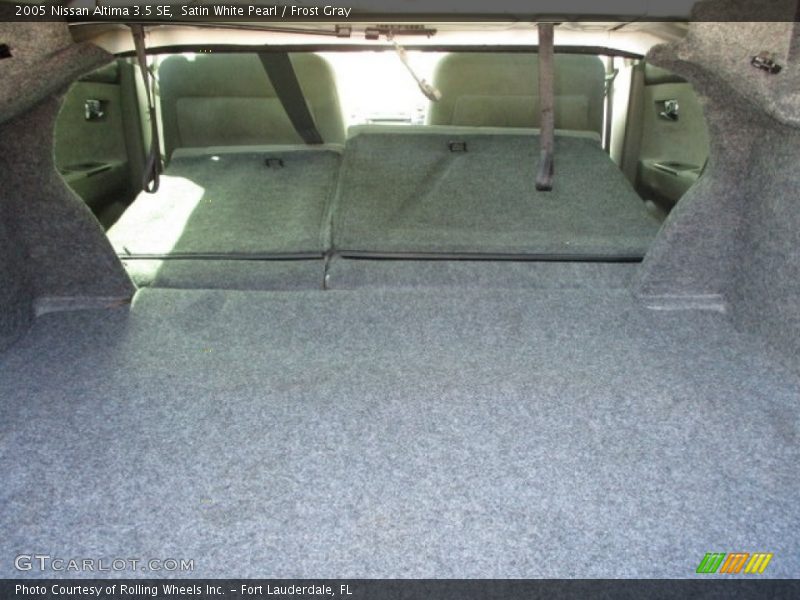 Satin White Pearl / Frost Gray 2005 Nissan Altima 3.5 SE