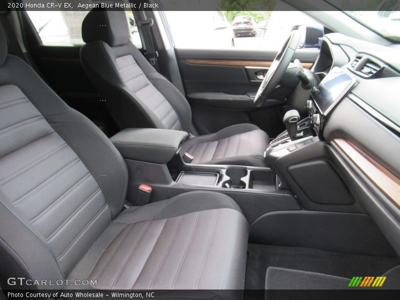 Aegean Blue Metallic / Black 2020 Honda CR-V EX