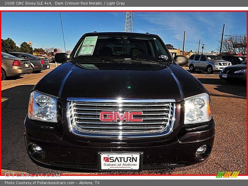 Dark Crimson Red Metallic / Light Gray 2008 GMC Envoy SLE 4x4