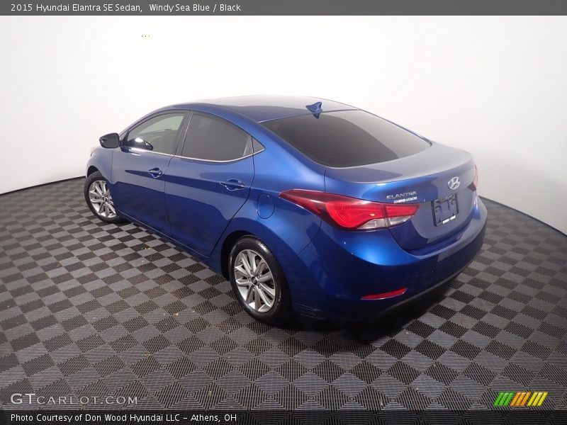 Windy Sea Blue / Black 2015 Hyundai Elantra SE Sedan