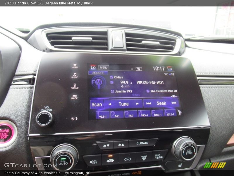 Aegean Blue Metallic / Black 2020 Honda CR-V EX