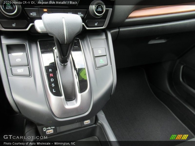 Aegean Blue Metallic / Black 2020 Honda CR-V EX