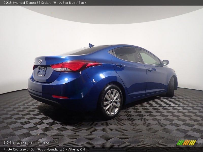 Windy Sea Blue / Black 2015 Hyundai Elantra SE Sedan