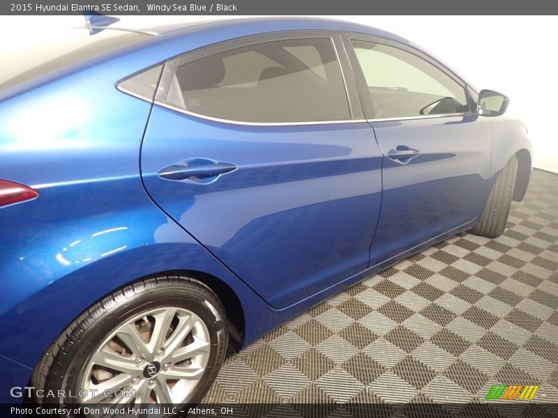 Windy Sea Blue / Black 2015 Hyundai Elantra SE Sedan