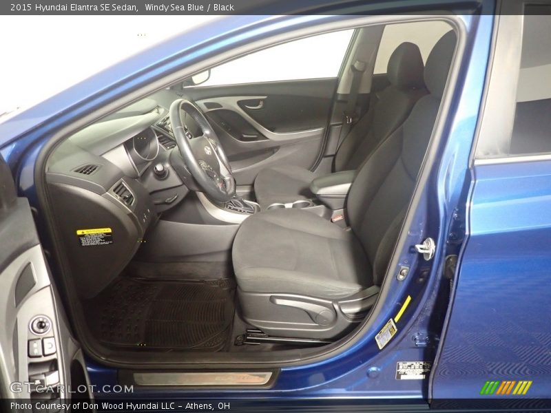 Windy Sea Blue / Black 2015 Hyundai Elantra SE Sedan