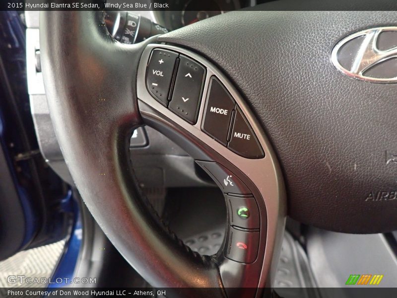 Windy Sea Blue / Black 2015 Hyundai Elantra SE Sedan