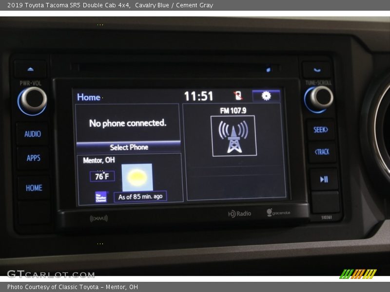 Cavalry Blue / Cement Gray 2019 Toyota Tacoma SR5 Double Cab 4x4