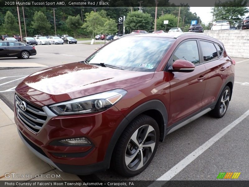 Gemstone Red / Black 2018 Hyundai Tucson Sport AWD