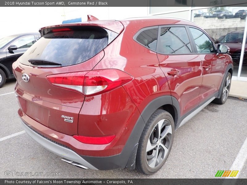 Gemstone Red / Black 2018 Hyundai Tucson Sport AWD