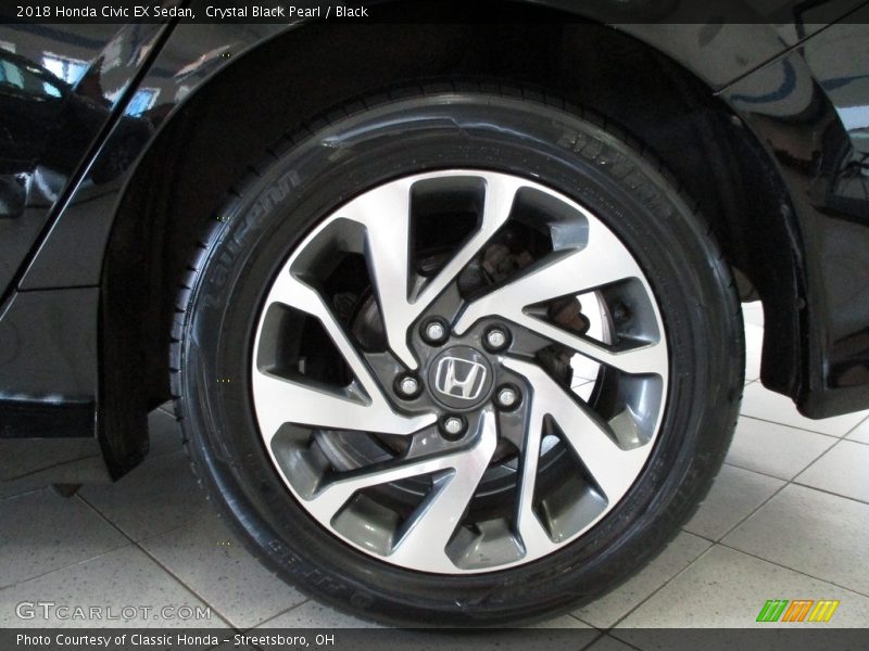 Crystal Black Pearl / Black 2018 Honda Civic EX Sedan