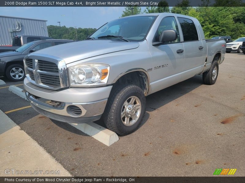 Bright Silver Metallic / Medium Slate Gray 2008 Dodge Ram 1500 SLT Mega Cab 4x4