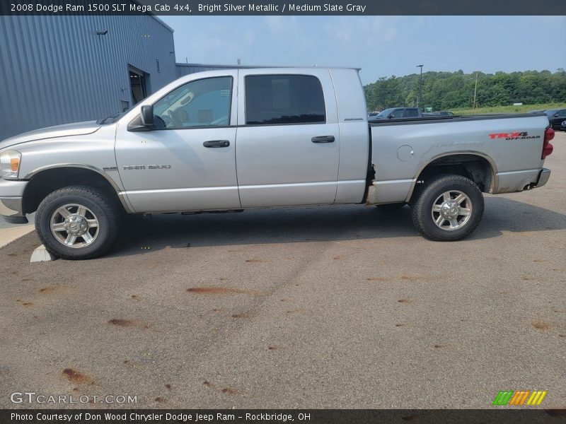 Bright Silver Metallic / Medium Slate Gray 2008 Dodge Ram 1500 SLT Mega Cab 4x4