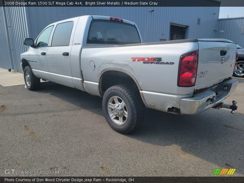Bright Silver Metallic / Medium Slate Gray 2008 Dodge Ram 1500 SLT Mega Cab 4x4