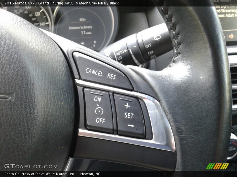 Meteor Gray Mica / Black 2016 Mazda CX-5 Grand Touring AWD