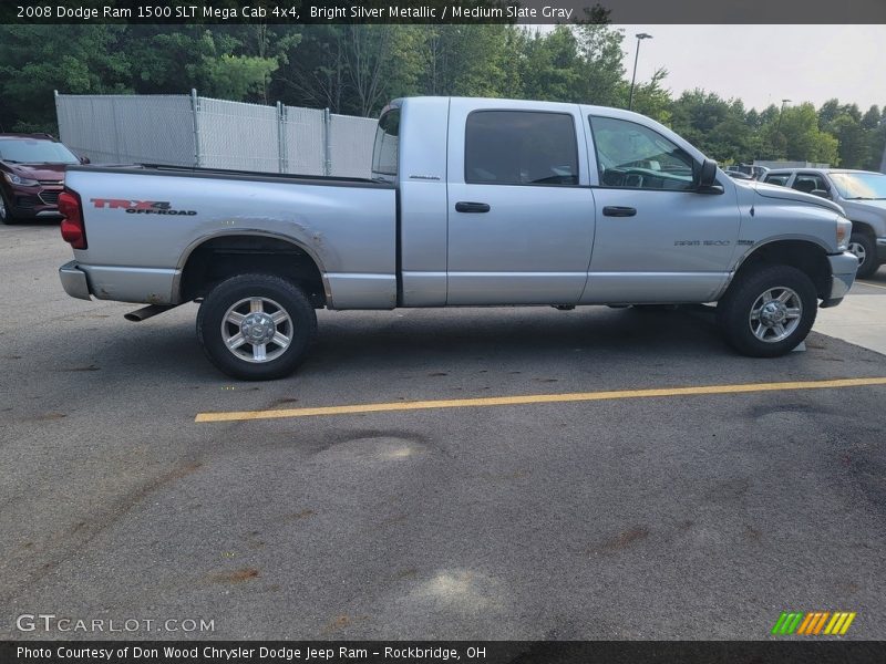 Bright Silver Metallic / Medium Slate Gray 2008 Dodge Ram 1500 SLT Mega Cab 4x4