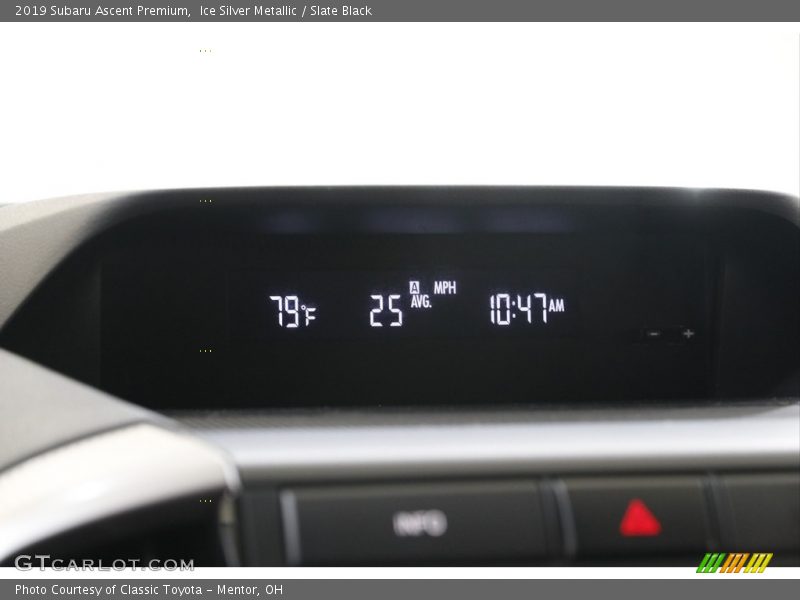 Ice Silver Metallic / Slate Black 2019 Subaru Ascent Premium