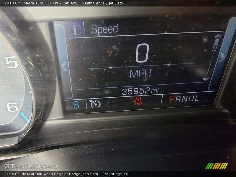 Summit White / Jet Black 2018 GMC Sierra 1500 SLT Crew Cab 4WD