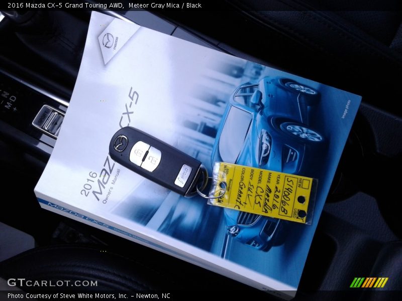 Meteor Gray Mica / Black 2016 Mazda CX-5 Grand Touring AWD
