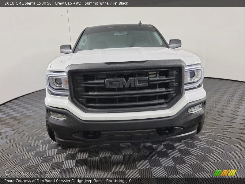 Summit White / Jet Black 2018 GMC Sierra 1500 SLT Crew Cab 4WD