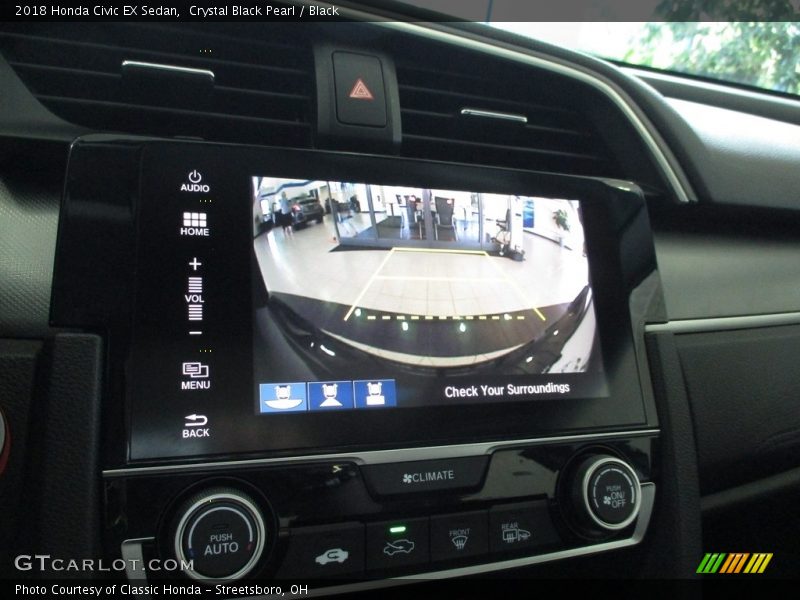 Crystal Black Pearl / Black 2018 Honda Civic EX Sedan