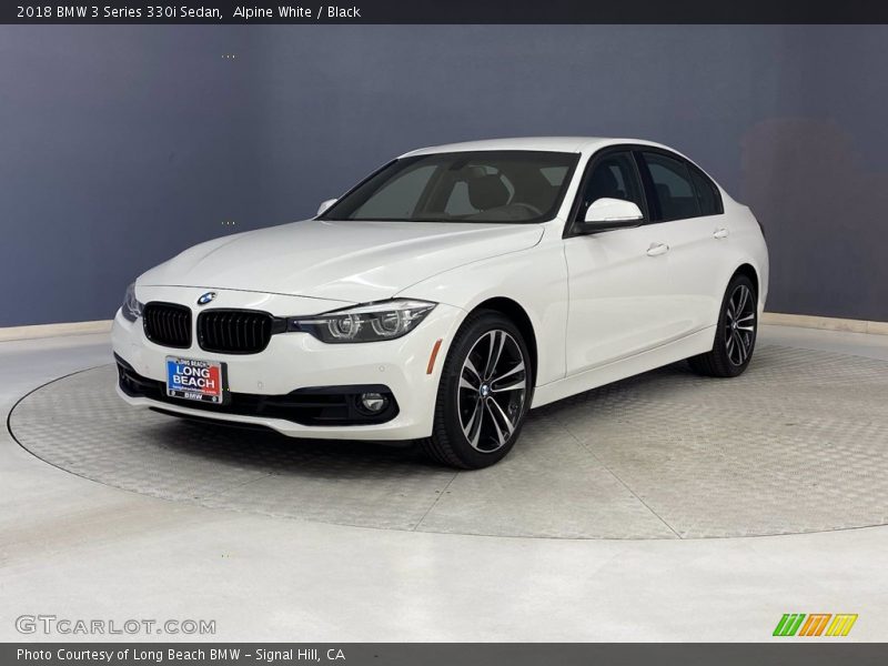 Alpine White / Black 2018 BMW 3 Series 330i Sedan