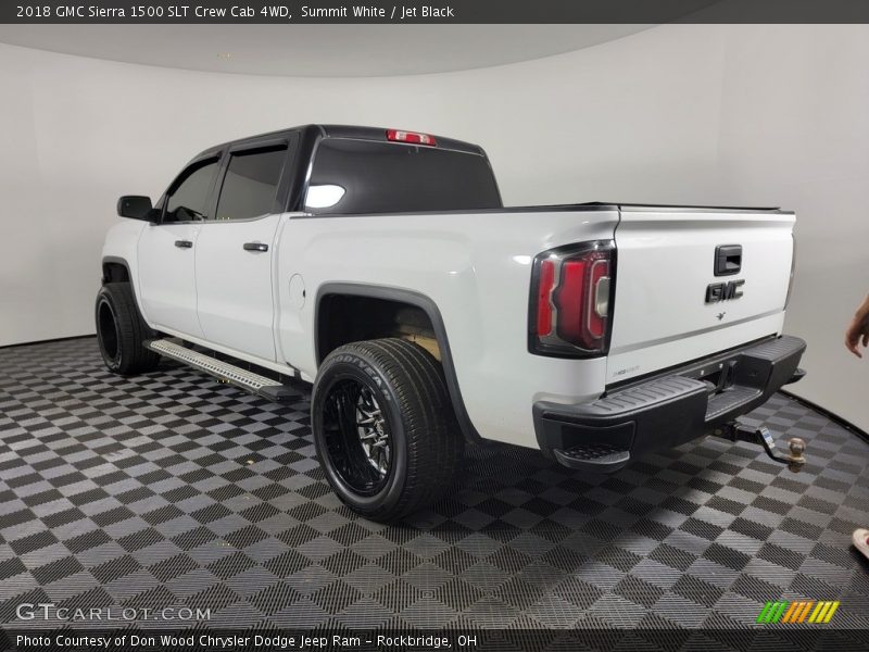 Summit White / Jet Black 2018 GMC Sierra 1500 SLT Crew Cab 4WD