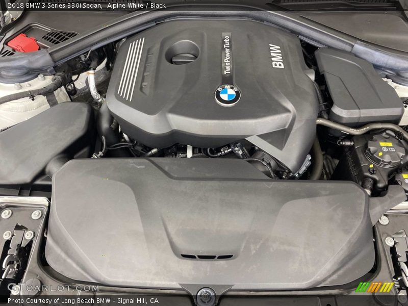 Alpine White / Black 2018 BMW 3 Series 330i Sedan