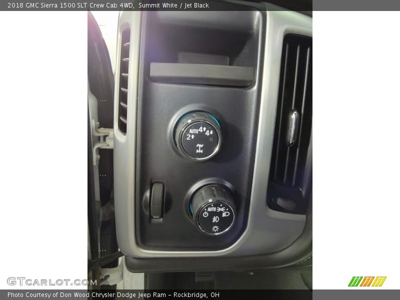 Summit White / Jet Black 2018 GMC Sierra 1500 SLT Crew Cab 4WD