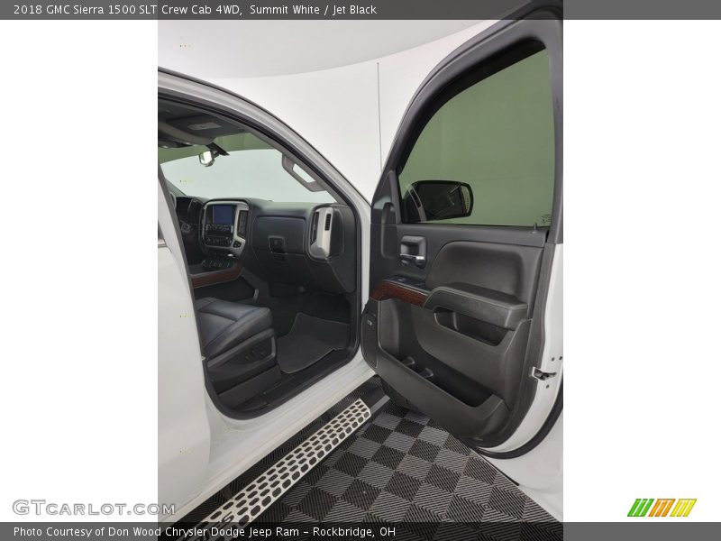 Summit White / Jet Black 2018 GMC Sierra 1500 SLT Crew Cab 4WD