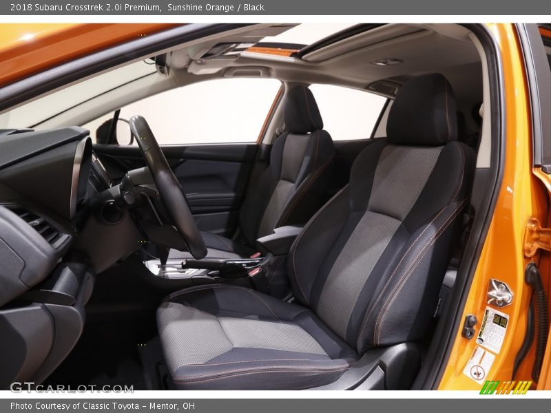 Sunshine Orange / Black 2018 Subaru Crosstrek 2.0i Premium