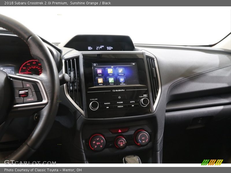 Sunshine Orange / Black 2018 Subaru Crosstrek 2.0i Premium