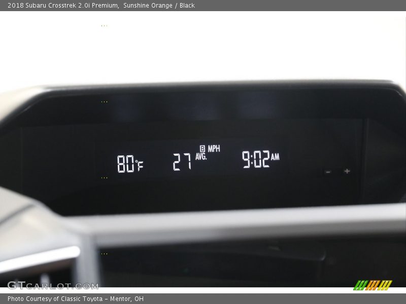 Sunshine Orange / Black 2018 Subaru Crosstrek 2.0i Premium