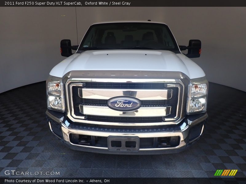 Oxford White / Steel Gray 2011 Ford F250 Super Duty XLT SuperCab