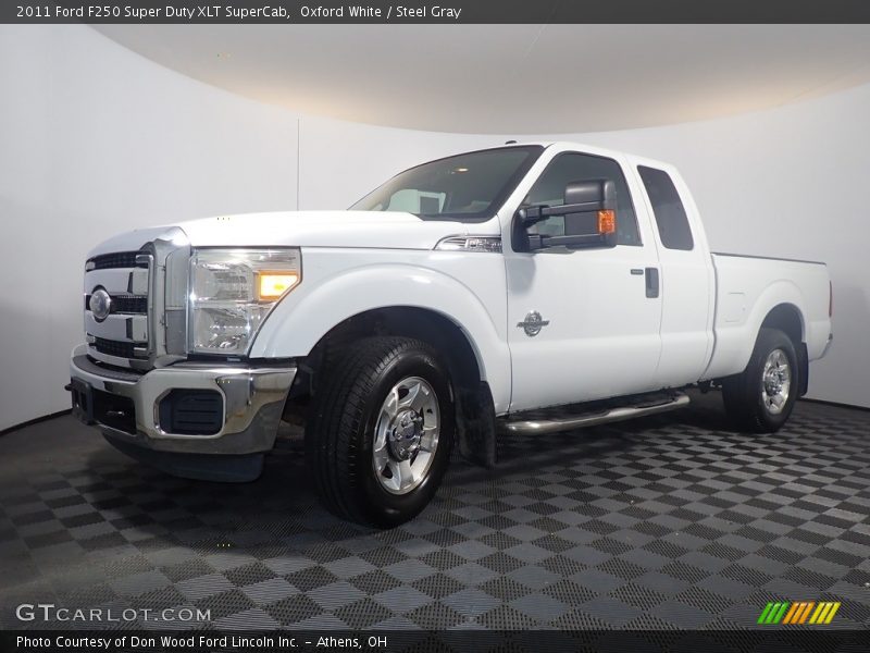 Oxford White / Steel Gray 2011 Ford F250 Super Duty XLT SuperCab